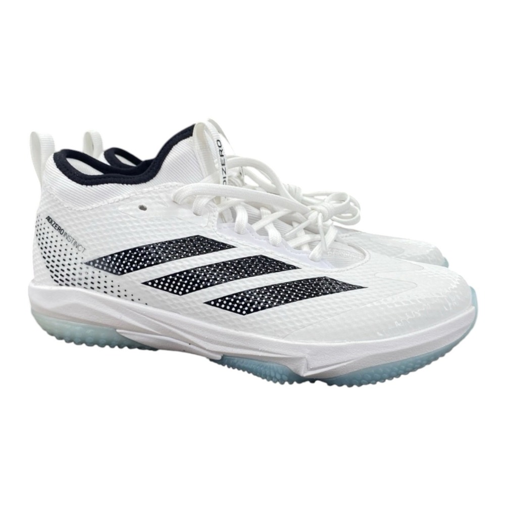 Adidas Adizero Instinct Turf Softball White Black JH6799 Cleats Women's Size 8